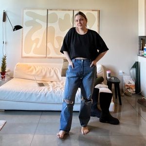 *SPRING CLOSET SALE* Abercrombie 90s Ultra High Rise Straight Jeans CURVE